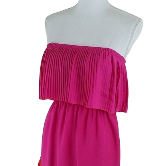 Max and Cleo~Size XS~Berry Pleated Dress NWT - Picture 4 of 11